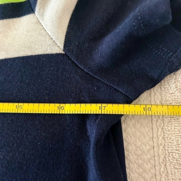 💙🩷NWT Vintage Lauren Ralph Lauren Striped Tee Size S💚💛 - Picture 7 of 9